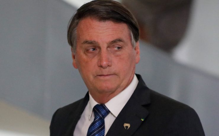 Presidente Jair Bolsonaro participa da cerimonia do Genomas Brasil,  acompanhado pelo ministro da Saúde Eduardo Pazuello e ministros. Bolsonaro era o único a  não usar a máscara. Sérgio Lima/Poder360 14.10.2020