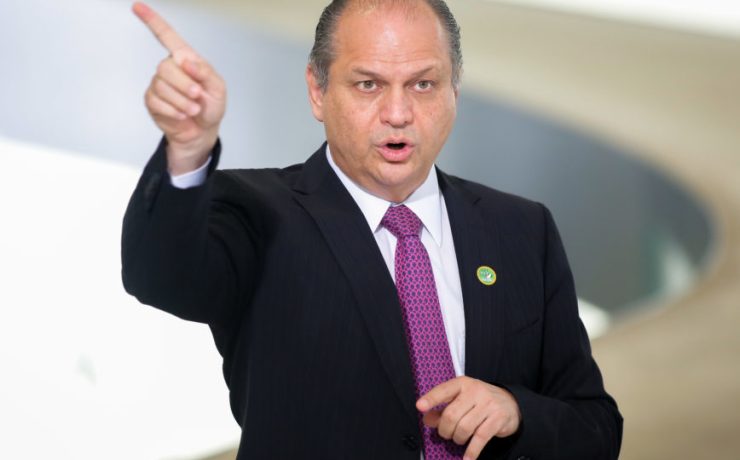 Líder do Governo na Câmara dos Deputados, ricardo Barros, durtante cerimonia com agentes de saúde, no Palácio do Planalto. Sérgio Lima/Poder360 08-12-2020