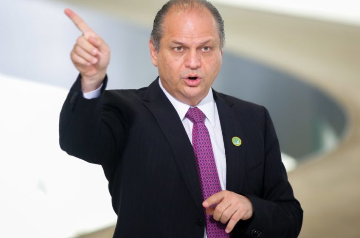 Líder do Governo na Câmara dos Deputados, ricardo Barros, durtante cerimonia com agentes de saúde, no Palácio do Planalto. Sérgio Lima/Poder360 08-12-2020