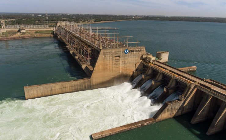 TRES LAGOAS, SP, 2017-07-03: Fotos aereas da UHE de Jupia. (Foto: Henrique Manreza)