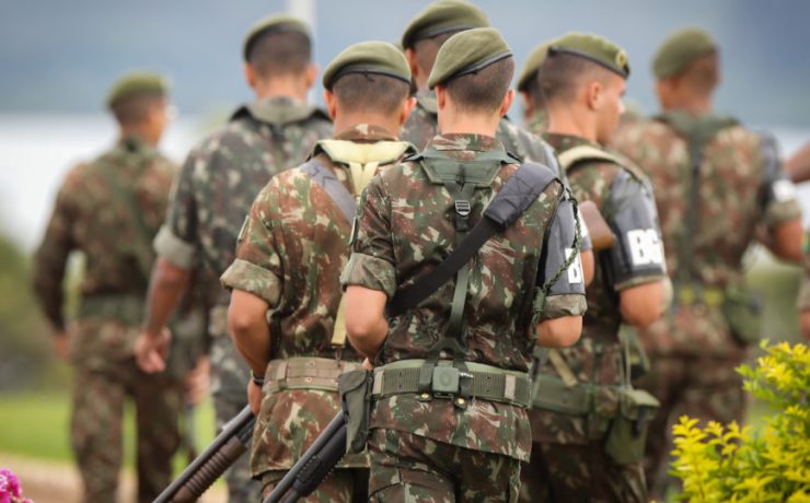 Soladados do Exército fazem a segurança do Palácio da Alvorada. Brasilia, 18-11-2018. Foto: Sérgio Lima/Poder360