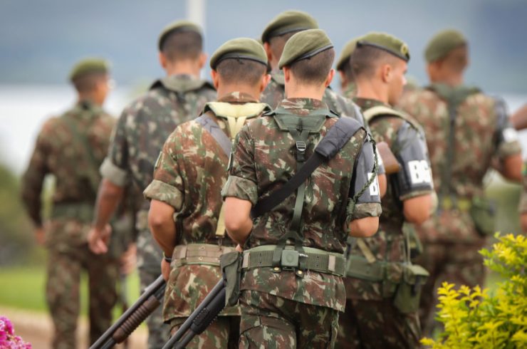 Soladados do Exército fazem a segurança do Palácio da Alvorada. Brasilia, 18-11-2018. Foto: Sérgio Lima/Poder360