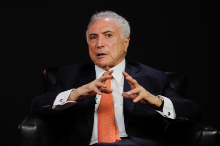 Ex-Presidente Michel Temer durante entrevista ao Poder Entrevista com a Denise Crispim, no esúdio do Poder360, em Brasília. Sérgio Lima/Poder360 25.08.2021