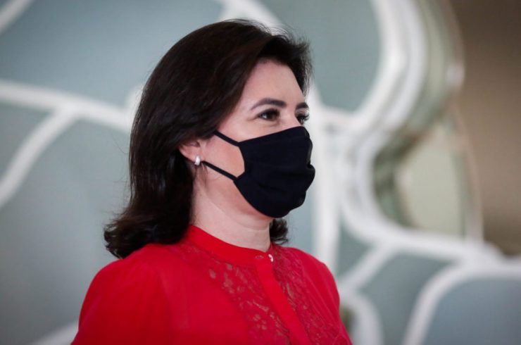 Senadora Simone Tebet anuncia sua candidatura independente para disputar a presidência do Senado. Sérgio Lima/Poder360 00.00.0000